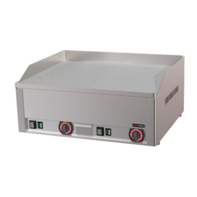  Πλατώ ηλεκτρικό διπλό 1/2 λείο 1/2 ραβδωτό χρωμίου  FTHRC 60 Ε 